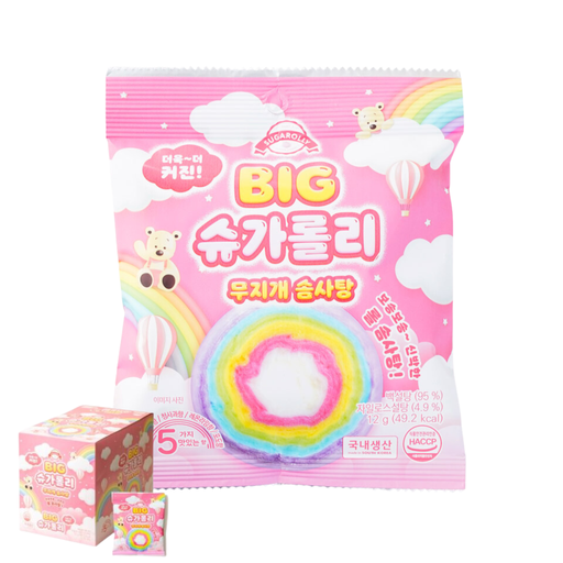 [YSF001] Big Sugar Lolly Cotton Candy [빅슈가롤리 솜사탕] (12g*10)*6