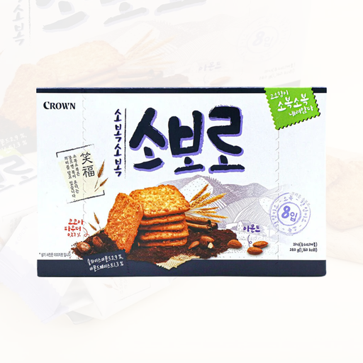 [CRW047] Crown Soboro Cracker [소복소복 소보로] 240g*10