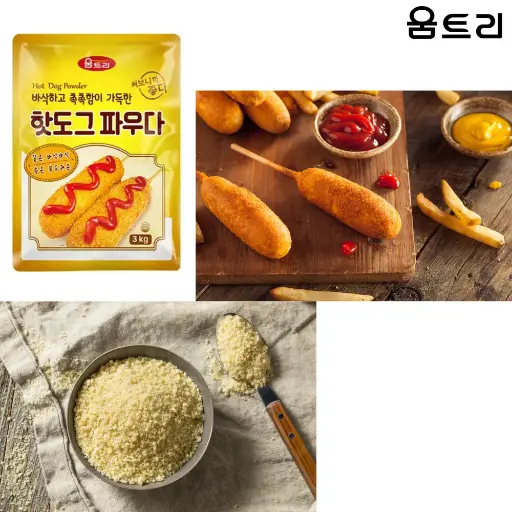 [WMT016] Woomtree Corn Dog Powder [핫도그파우다] 3Kg*4