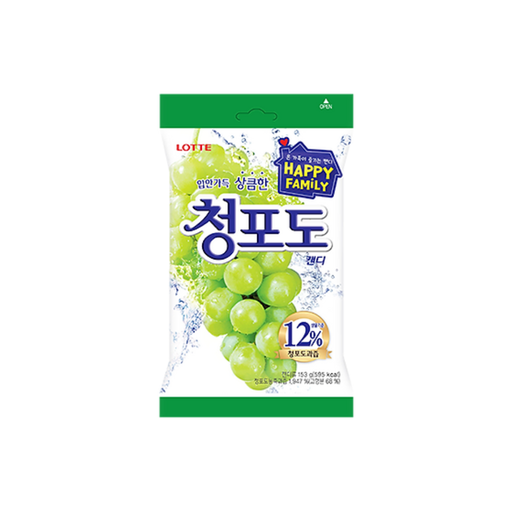 [LTT034] Lotte Candy Green Grape [청포도캔디] 153g*20