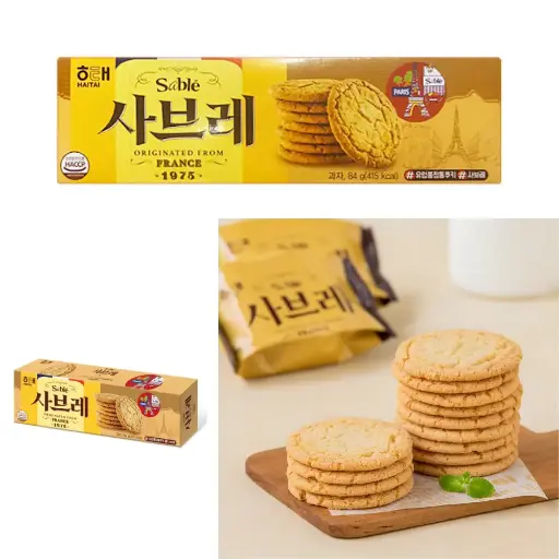[HT0451] Haitai Sabre Cookies French Style [사브레] 84g*24
