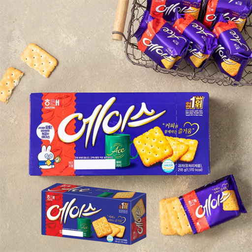 [HT019] Haitai Ace Soft Cracker [에이스] 121g*30