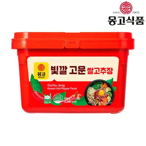 [MGO109] Monggo Gochu Jang Hot Pepper Paste (HALAL) [쌀고추장] 500g*24