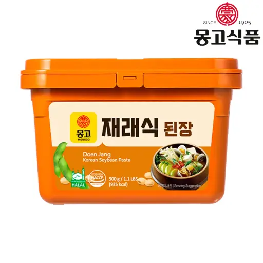 [MGO111] Monggo DeonJang Soybean Paste (HALAL) [재래식된장] 500g*24