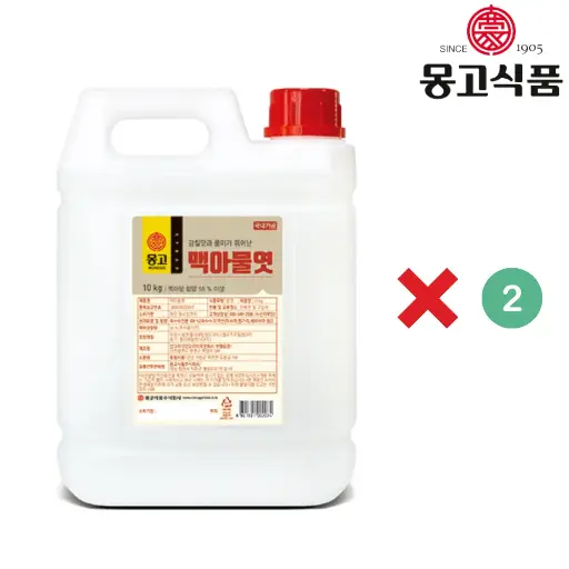[MGO128] Monggo White Corn Syrup [맥아물엿] 10Kg*2