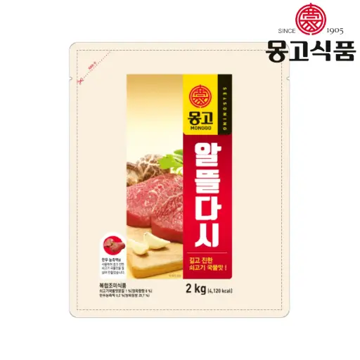[MGO130] Monggo Beef Soup Stock Dashi [알뜰다시] 2Kg*6