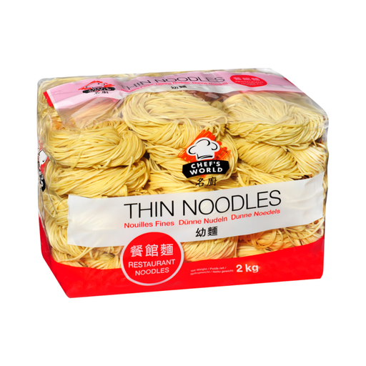 [CHW001] Chef World Thin Noodle [Restaurant Noodle] 2kg*6