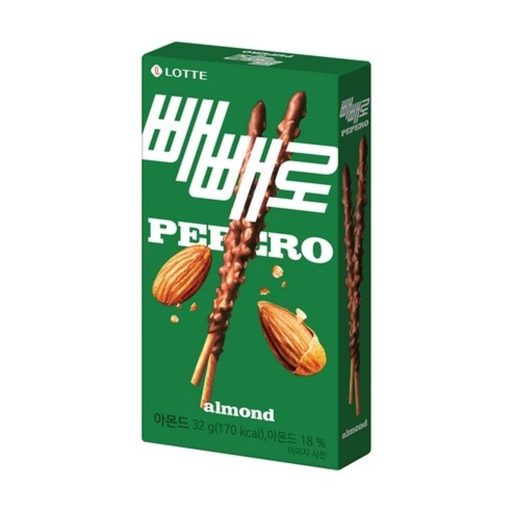 [LTT004] Lotte Pepero Almond [빼빼로 아몬드] 32g*40