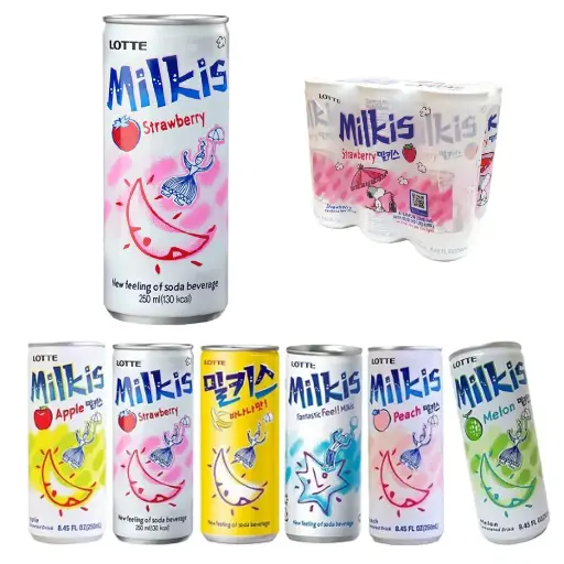 [LTC024] Lotte Milkis Strawberry [밀키스 딸기] 250mL*30