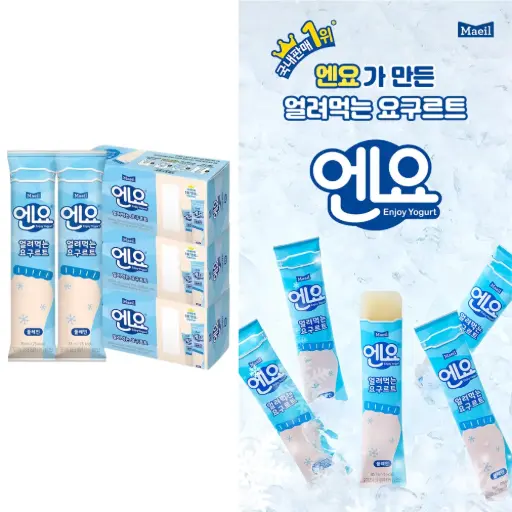 [MEL016] Maeil Enjoy Yogurt Plain [얼려먹는 요구르트 엔요] (85mL*6)*4