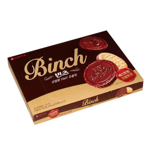 [LTT031] Lotte Binch Choco Biscuit [빈츠] 204g*16