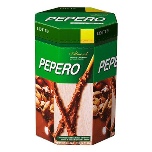 [LTT005] Lotte Pepero Almond [빼빼로 아몬드 멀티] 128g*9
