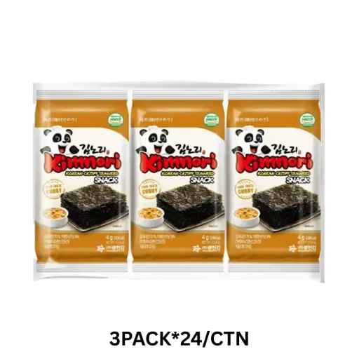 [GCG006] Kwangcheon Roasted Seaweed Curry [김노리3봉도시락김] (4g*3)*24
