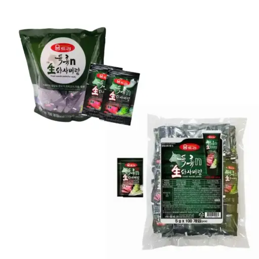 [WMT033] Woomtree Fresh Wasabi Paste for Meat [육류n생와사비랑] (5g*100)*10