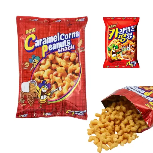 [CRW073] Crown Caramel & Peanut Snack [카땅 M] 72g*16