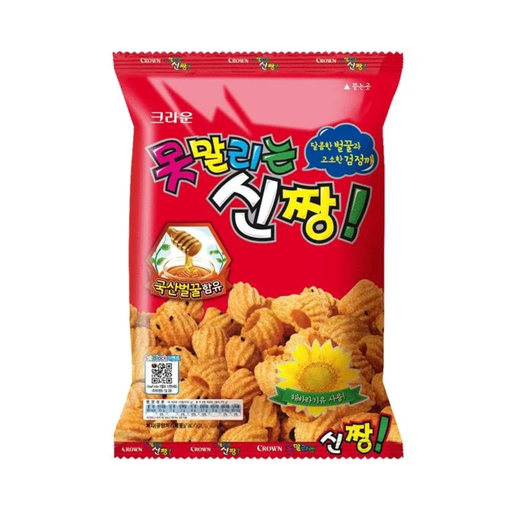 [CRW027] Crown Sinjjang Snack, Honey Chips [신짱 M] 120g*16