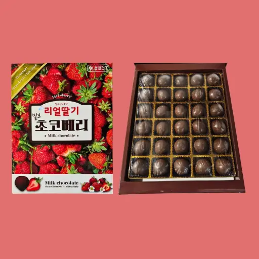 [YWC004] Real Strawberry Milk Chocolate [리얼딸기밀크 초콜릿] 300g*14