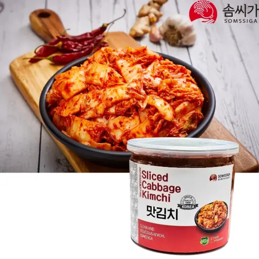 [SOMS101] Somssiga Sliced Kimchi [솜씨가 맛김치] 500g*12