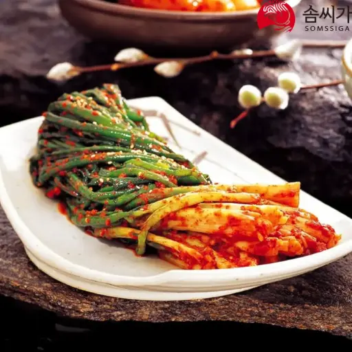 [SOMS108] Somssiga Scallion Onion Kimchi [솜씨가 파김치] 1Kg*3