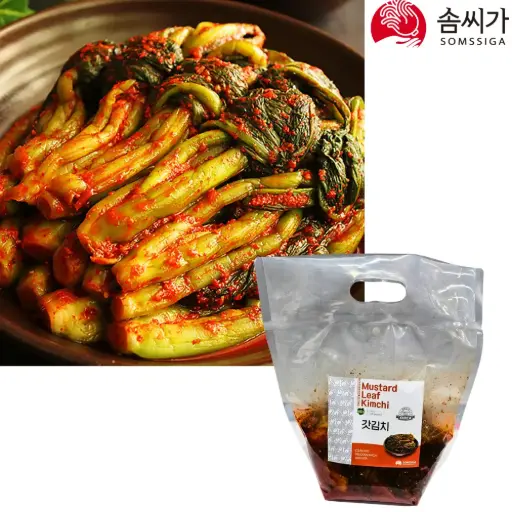 [SOMS109] Somssiga Gatkimchi Mustard Leaf Kimchi [솜씨가 갓김치] 2Kg*3
