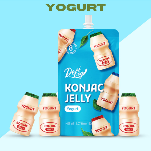 [DLL013] Delilog Konjac Jelly Yogurt [곤약젤리 요구르트]  (150mL*10)*5