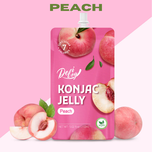 [DLL012] Delilog Konjac Jelly Peach [곤약젤리 복숭아]  (150mL*10)*5