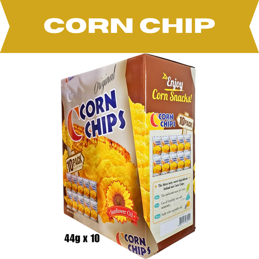 [CRW002] Crown Corn Chips Lunch Snack Box 440g (44g*10)