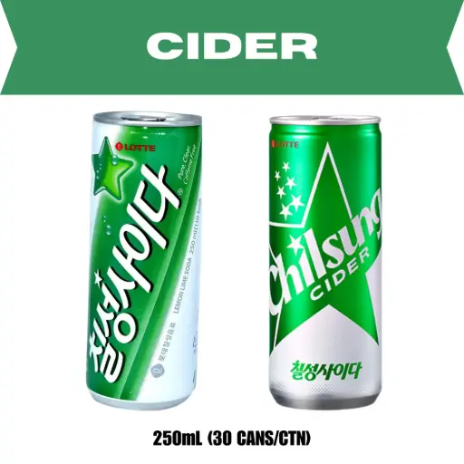 [LTC006] Lotte Chilsung Cider [칠성사이다] 250mL*30