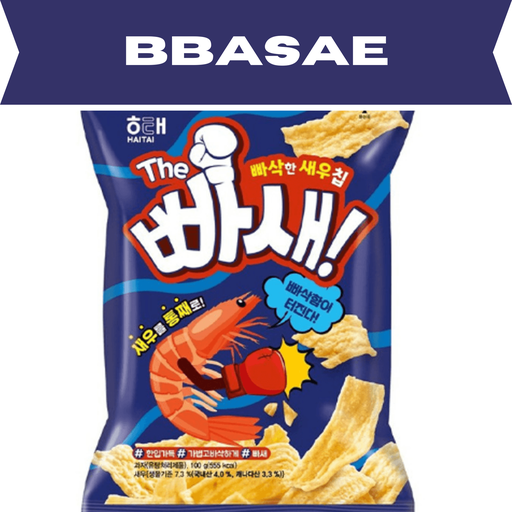 [HT008] Haitai Bbasae (shrimp snack) [빠새] 55g (16p/CTN)