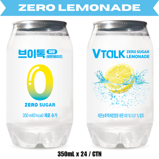 [VT003] VTalk Lemonade Zero Sugar [브이톡 제로슈가 레몬에이드] 350mL*24