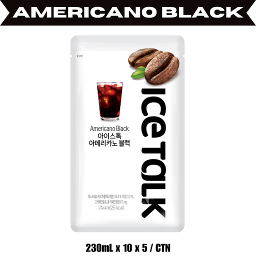 [IT001] IceTalk Americano Black [아메리카노블랙] 230mL (10p/case, 5c/ctn)