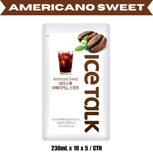 [IT002] IceTalk Americano Sweet [아메리카노스위트] 230mL (10p/case, 5c/ctn)