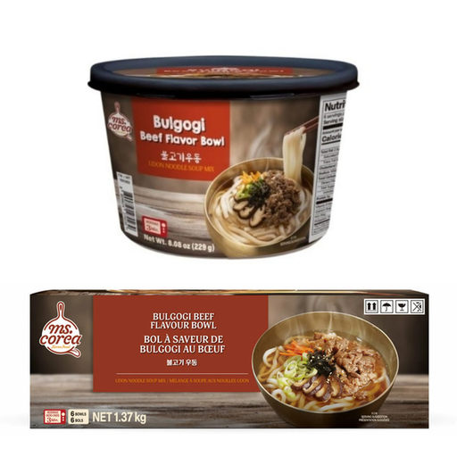 [MSC001] ms.corea Bulgogi Beef Udon [불고기우동] 229g*6