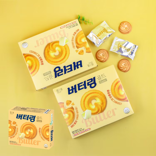 [HT018] Haitai Butter Ring Gold 194g (12pk/ctn)