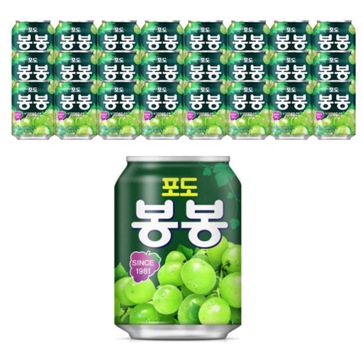 [HT100] Haitai BongBong Grape [포도봉봉] 340mL*24