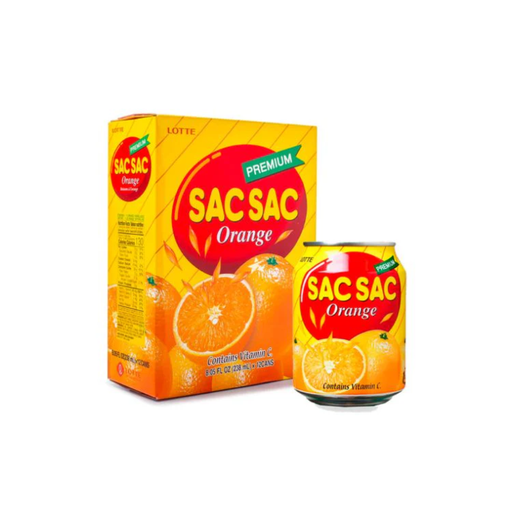 [LTC002] Lotte SacSac Orange Juice 23% [쌕쌕오렌지] (238mL*12)*6