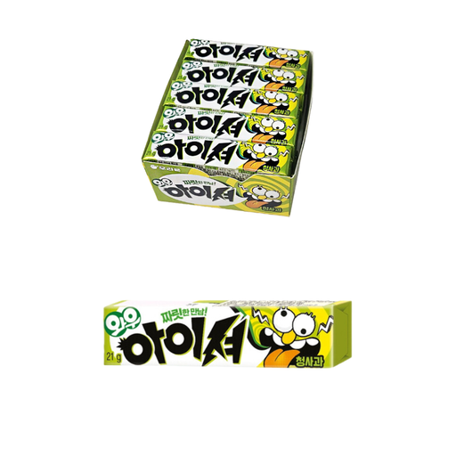 [ORI013] Orion Wow Gum Sour Green-Apple [와우아이셔 사과] (21g*15)*5