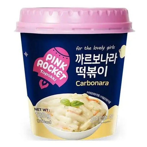 [PKR002] Pink-Rocket Tteobokki Cup Carbonara [핑크로켓까르보나라] 120g*30