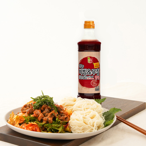 [1F004] 1Flavour All Purpose Korean Sweet Spicy Special Hot Sauce [만능비빔무침양념] 1.1kg*12
